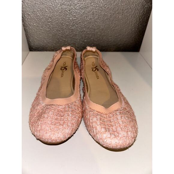 YS YOSI SAMRA Miss Samara Preppy KidCore Ballet Flats Shimmer Mesh Flats - Picture 2 of 6